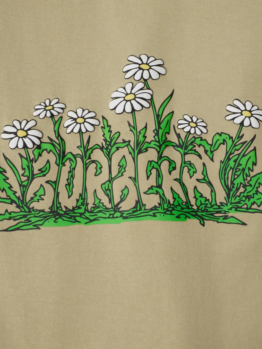 Burberry Kids T-shirt met logoprint Beige