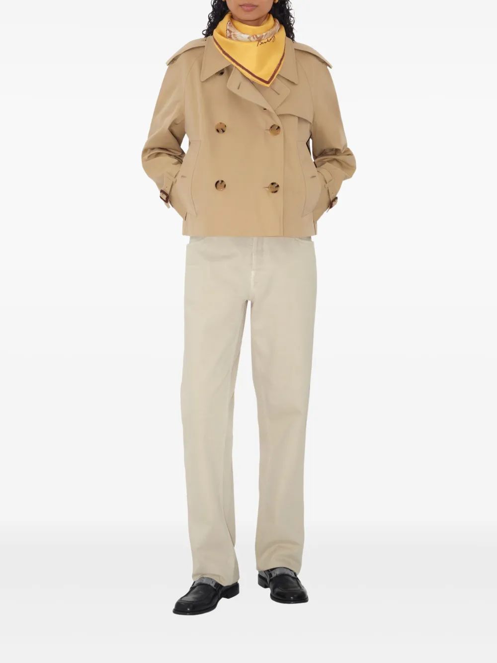 Burberry Zijden sjaal Geel