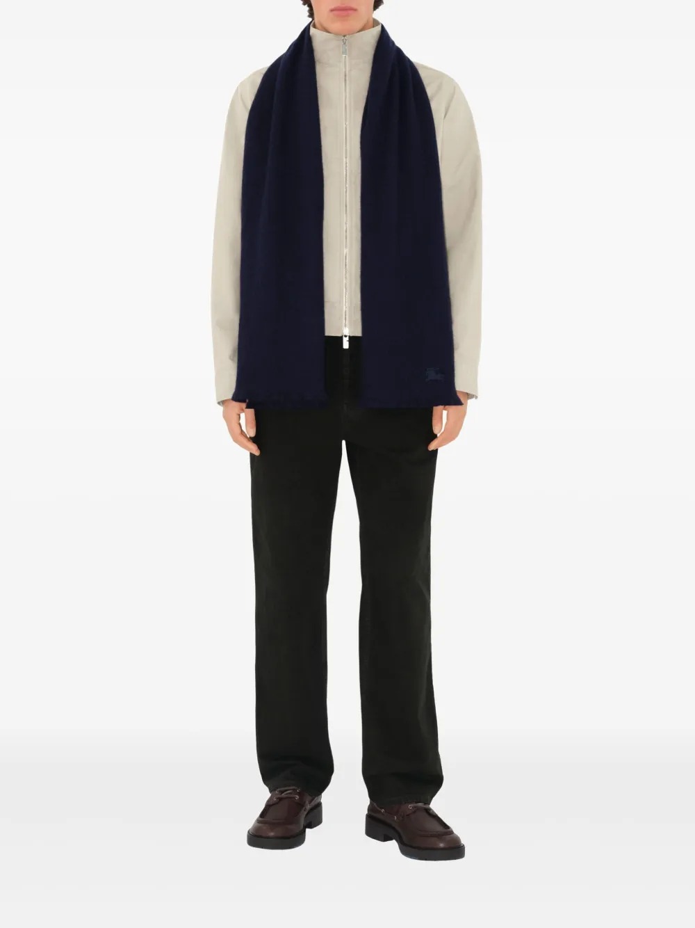 Burberry Sjaal met logo Blauw