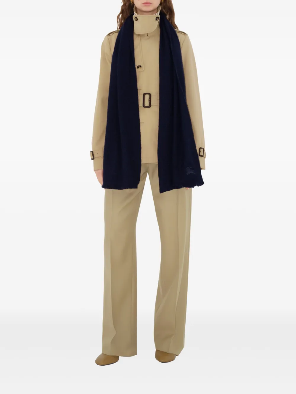 Burberry Sjaal met logo Blauw