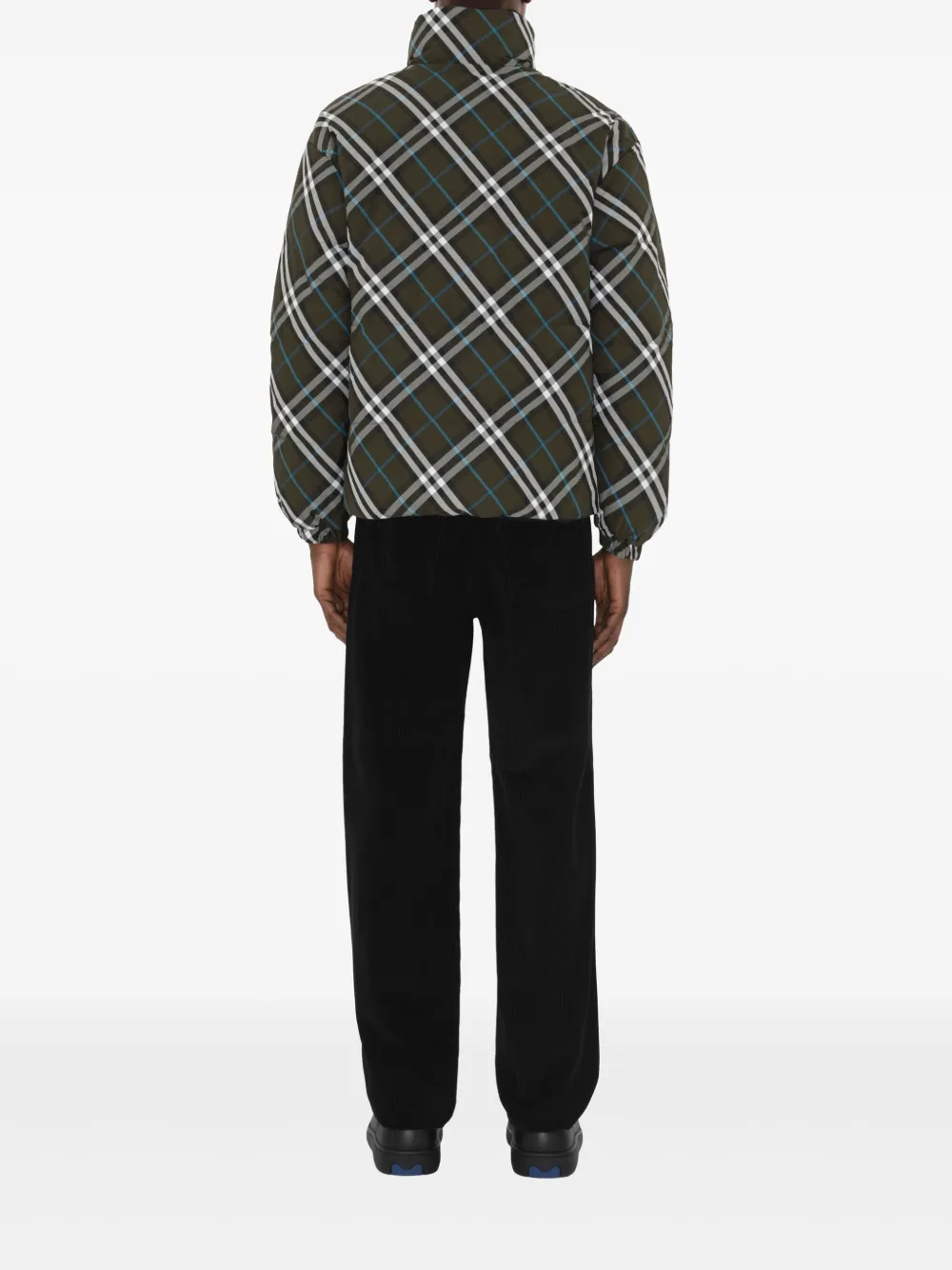 Burberry Geruit omkeerbaar jack Groen