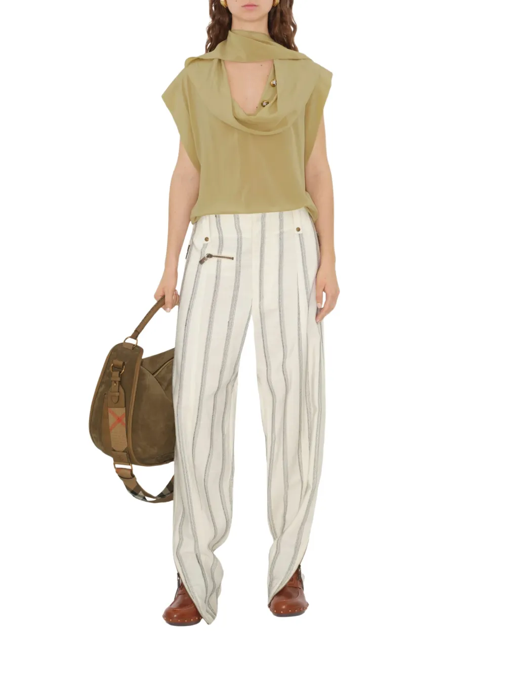 Burberry Zijden top Beige