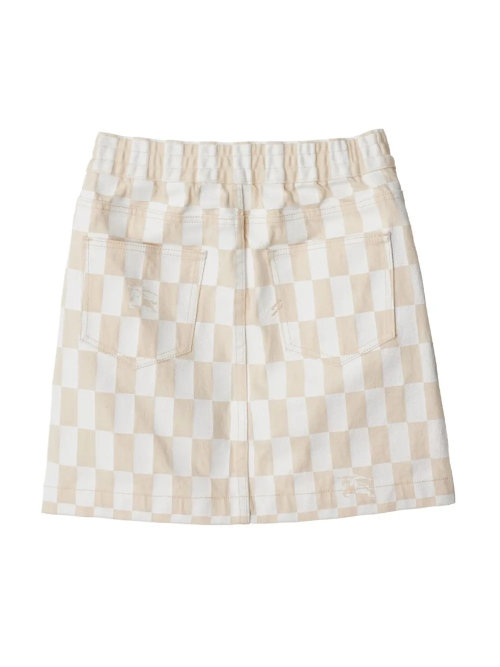 Burberry Kids Geruite mini-rok - Wit