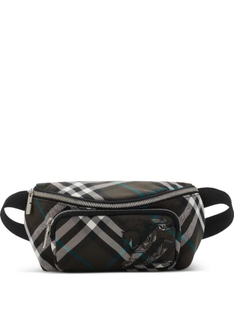 Burberry small check pattern belt bag