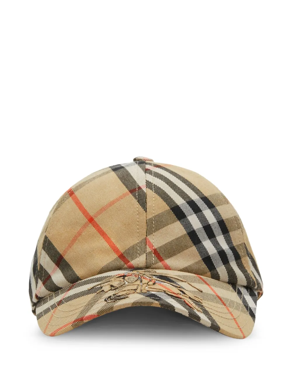 Burberry check pattern baseball cap | Neutrals | Image 1