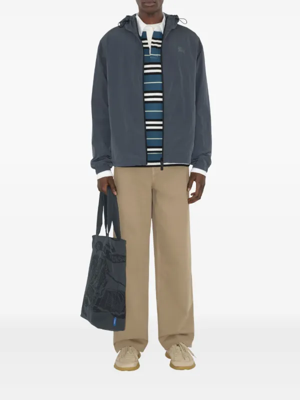 【関税＆送料込み】Burberry Hooded Jacket Burberry Hooded Jacket | Grey | FARFETCH