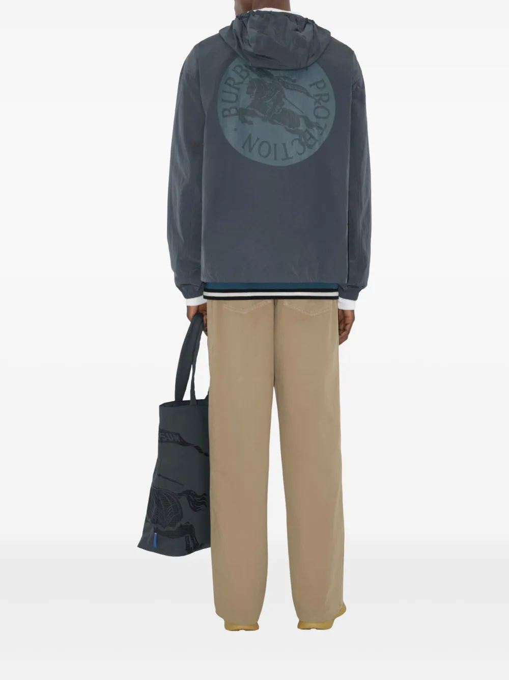 Burberry Jack met capuchon Grijs