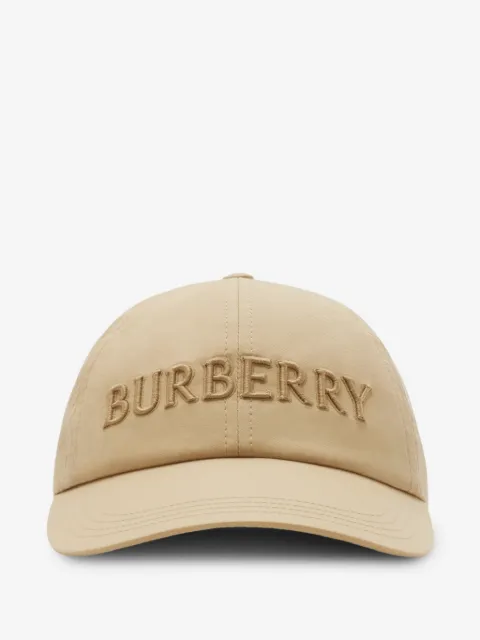Burberry logo gabardine baseball cap