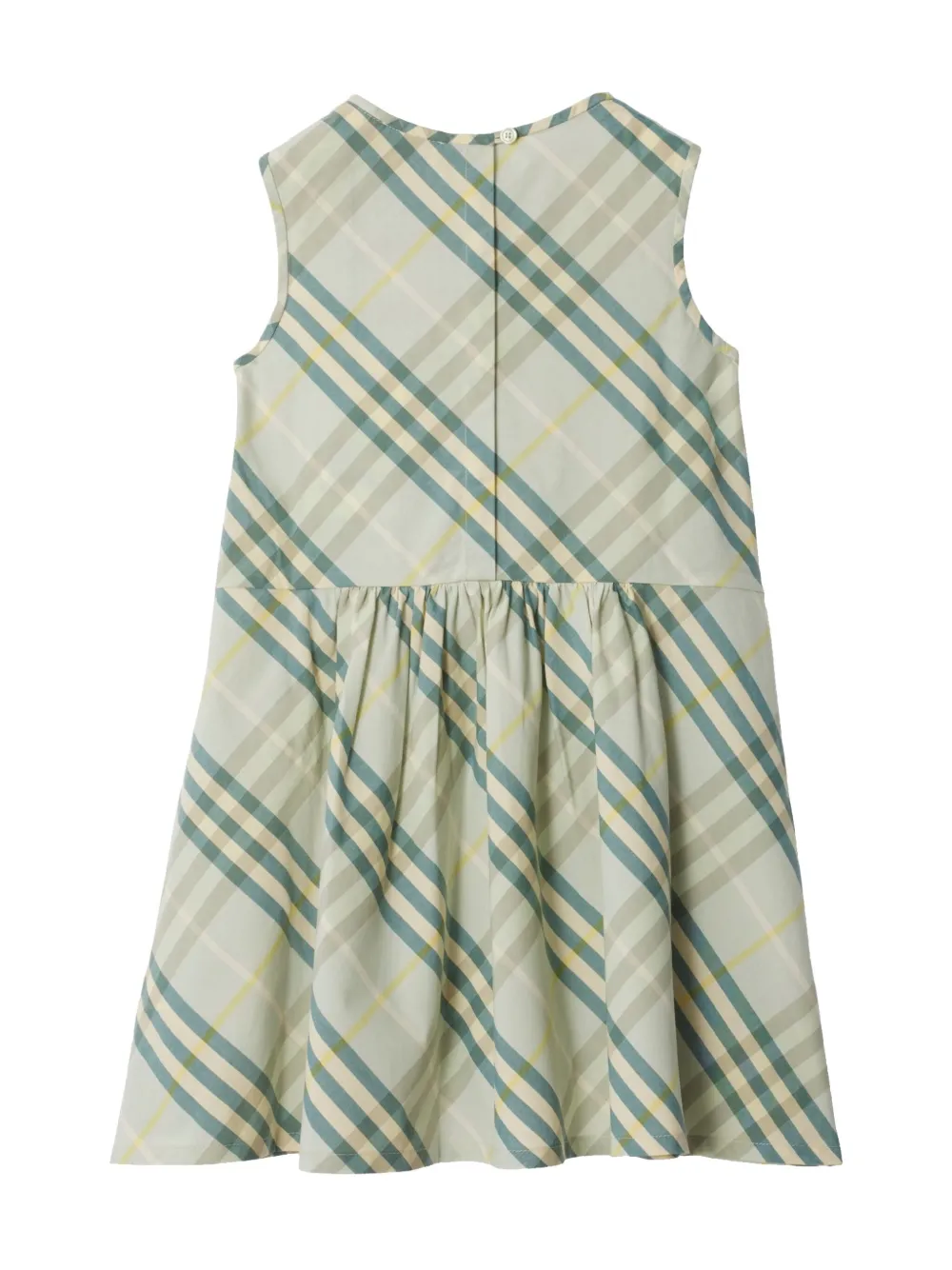 Burberry Kids check pattern poplin dress - Beige