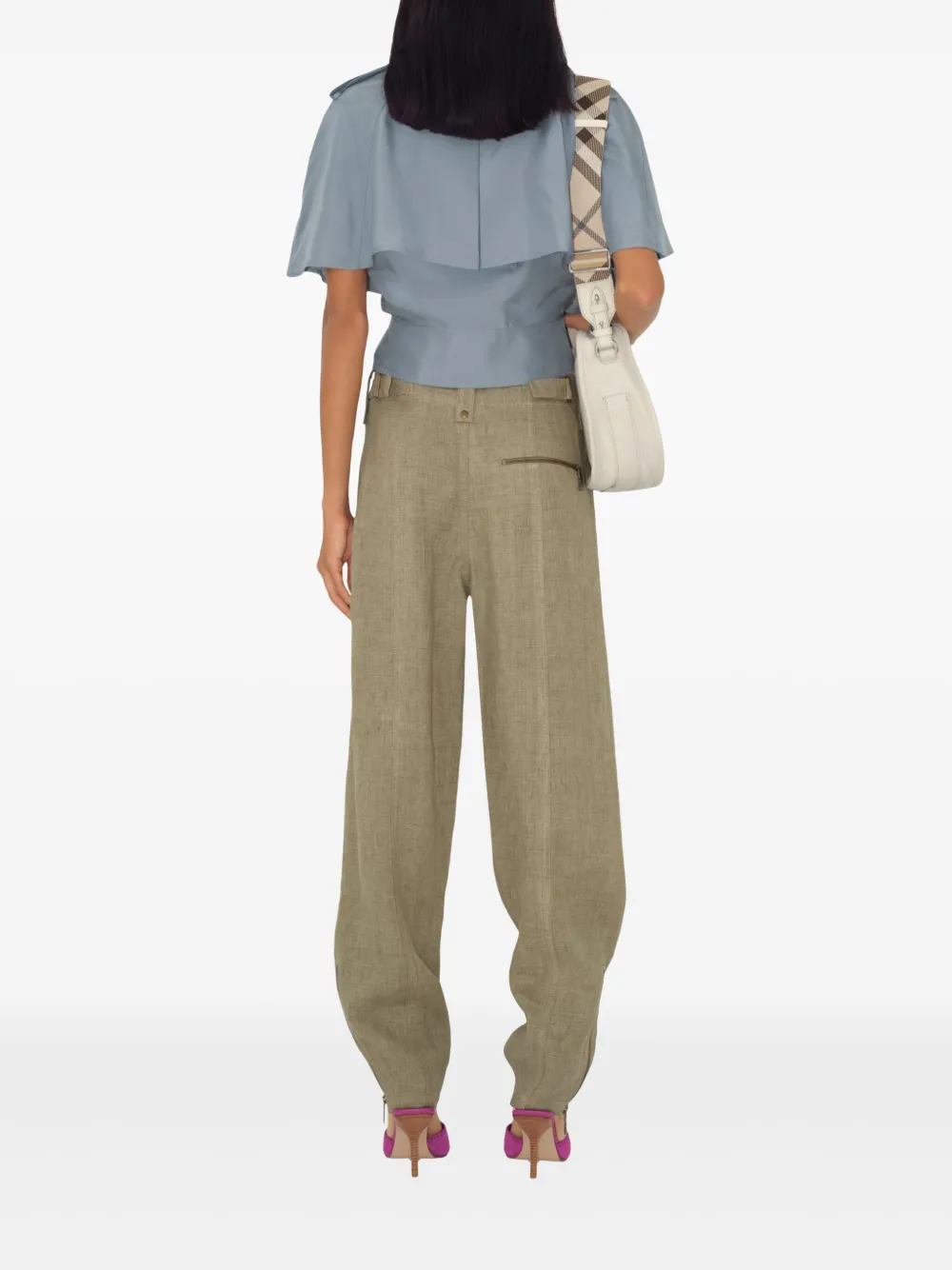 Burberry Linnen broek Beige