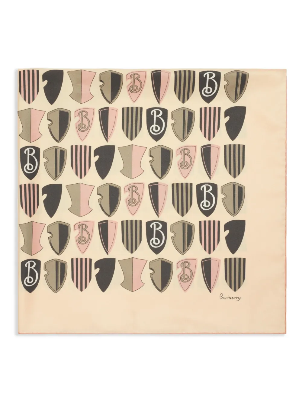 Burberry Shield silk scarf - Beige