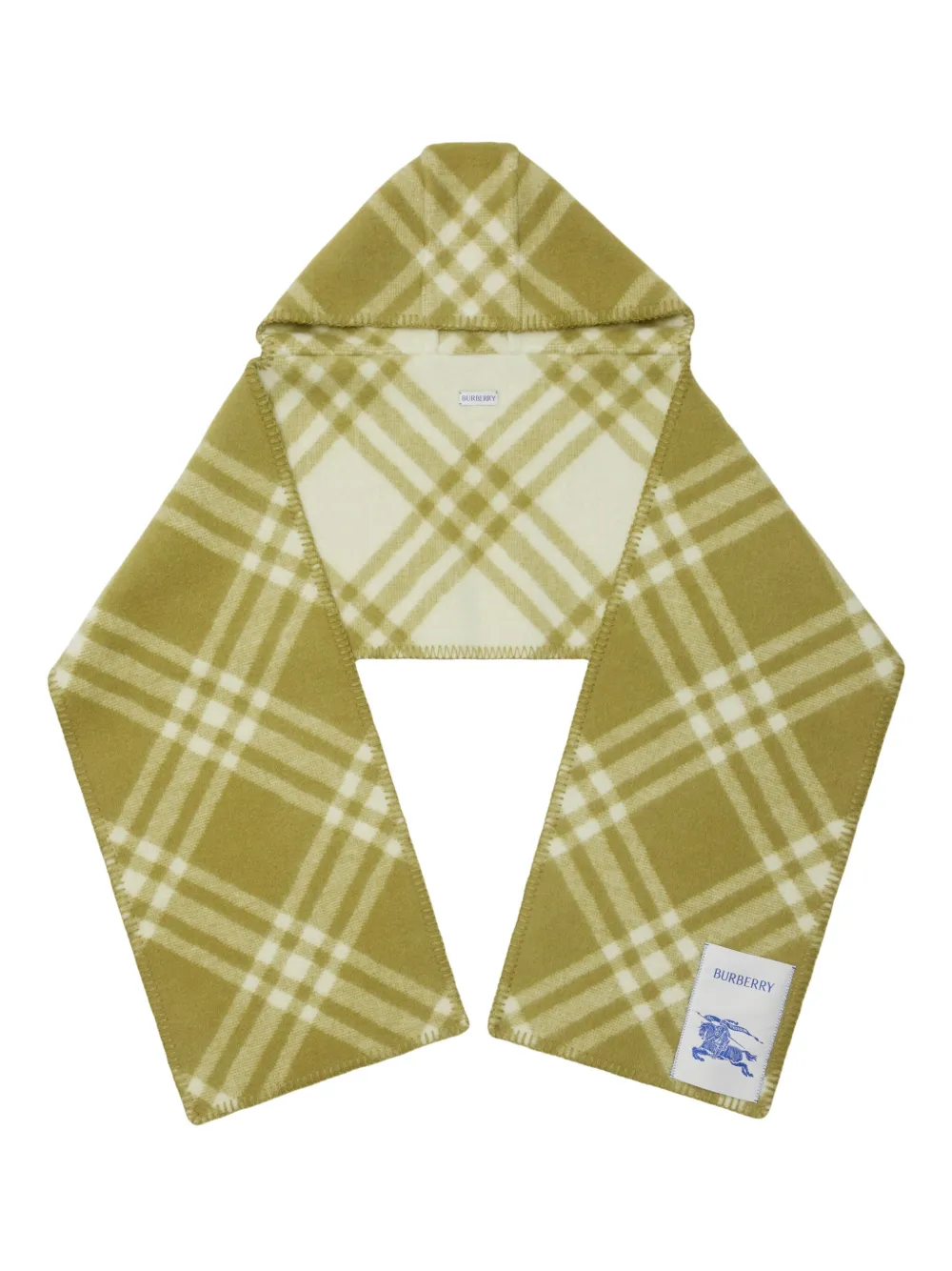 Burberry Sjaal met capuchon Groen