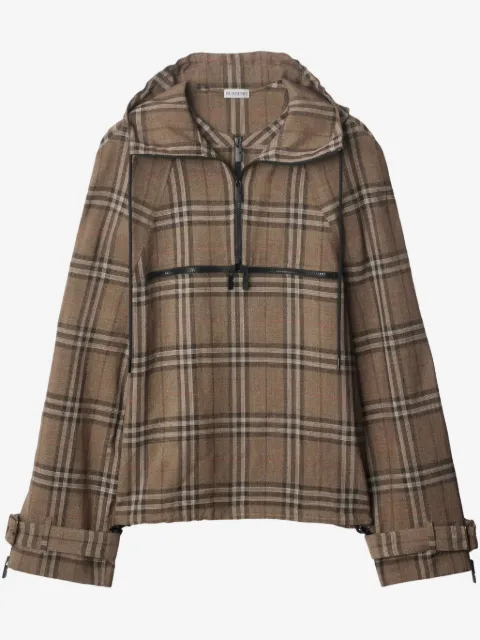 Burberry checked hoodie