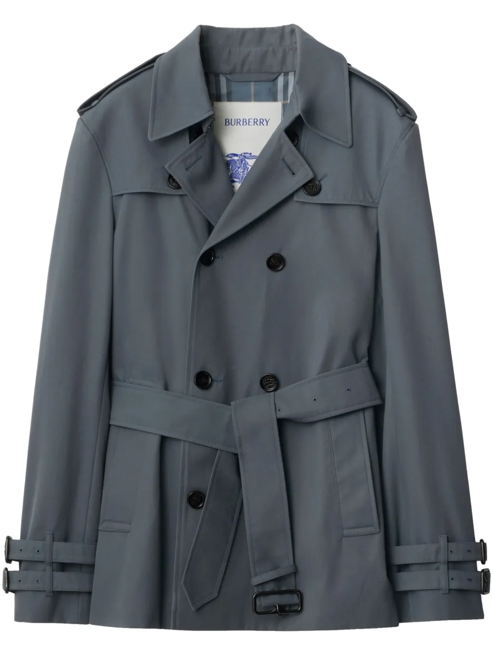 Burberry short trench coat - Gris