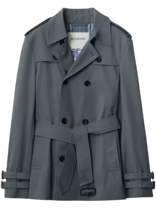 ローヘン　SHORT TRENCH REVER COAT C.GREY Plus Wool Look Short Trench Coat | boohoo