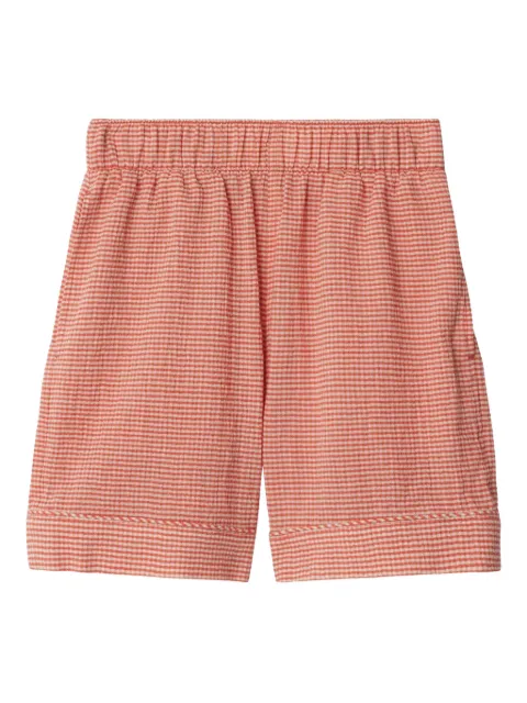 Burberry Kids gingham-pattern shorts