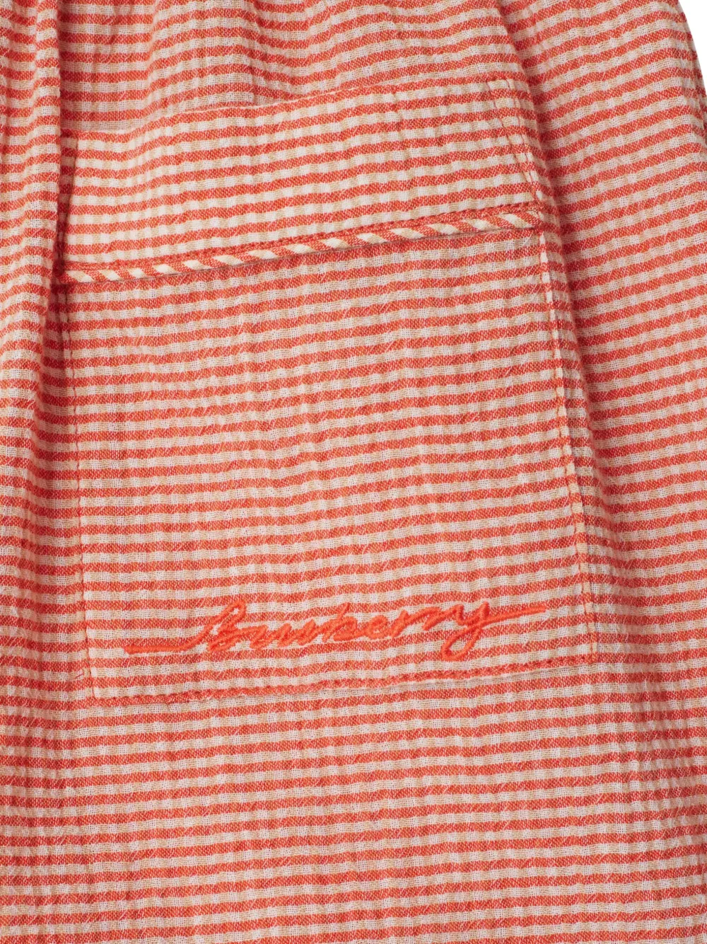 Burberry Kids Shorts met gingham ruit Oranje