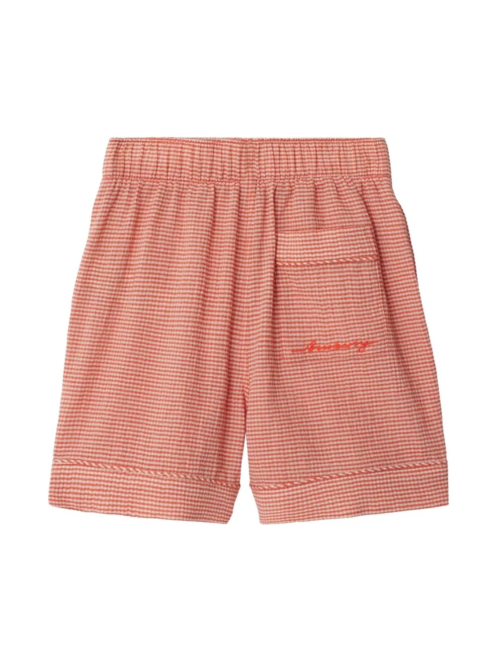 Burberry Kids gingham-pattern shorts | Teen Casual Shorts | Image 2