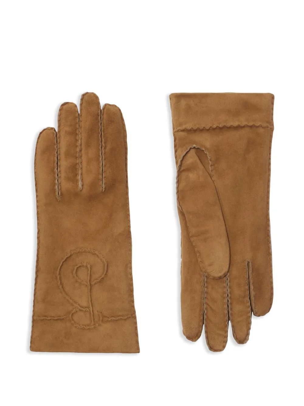 Burberry suede gloves - Bruin