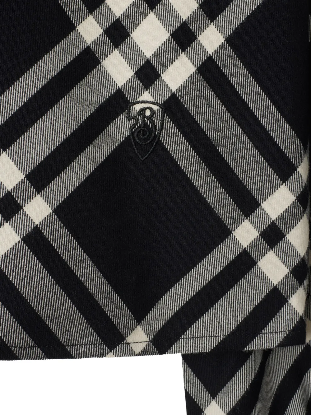 Burberry Cropped poloshirt Zwart