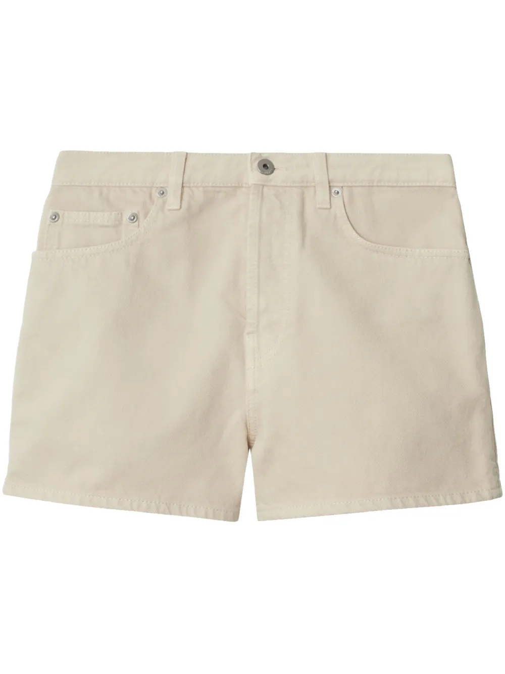 Burberry Equestrian Knight denim shorts Beige