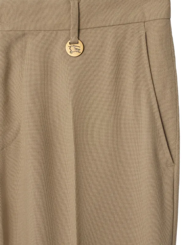 【Burberry】 Mid-riseスリムウールパンツ Burberry ウールパンツ | ニュートラル | FARFETCH JP
