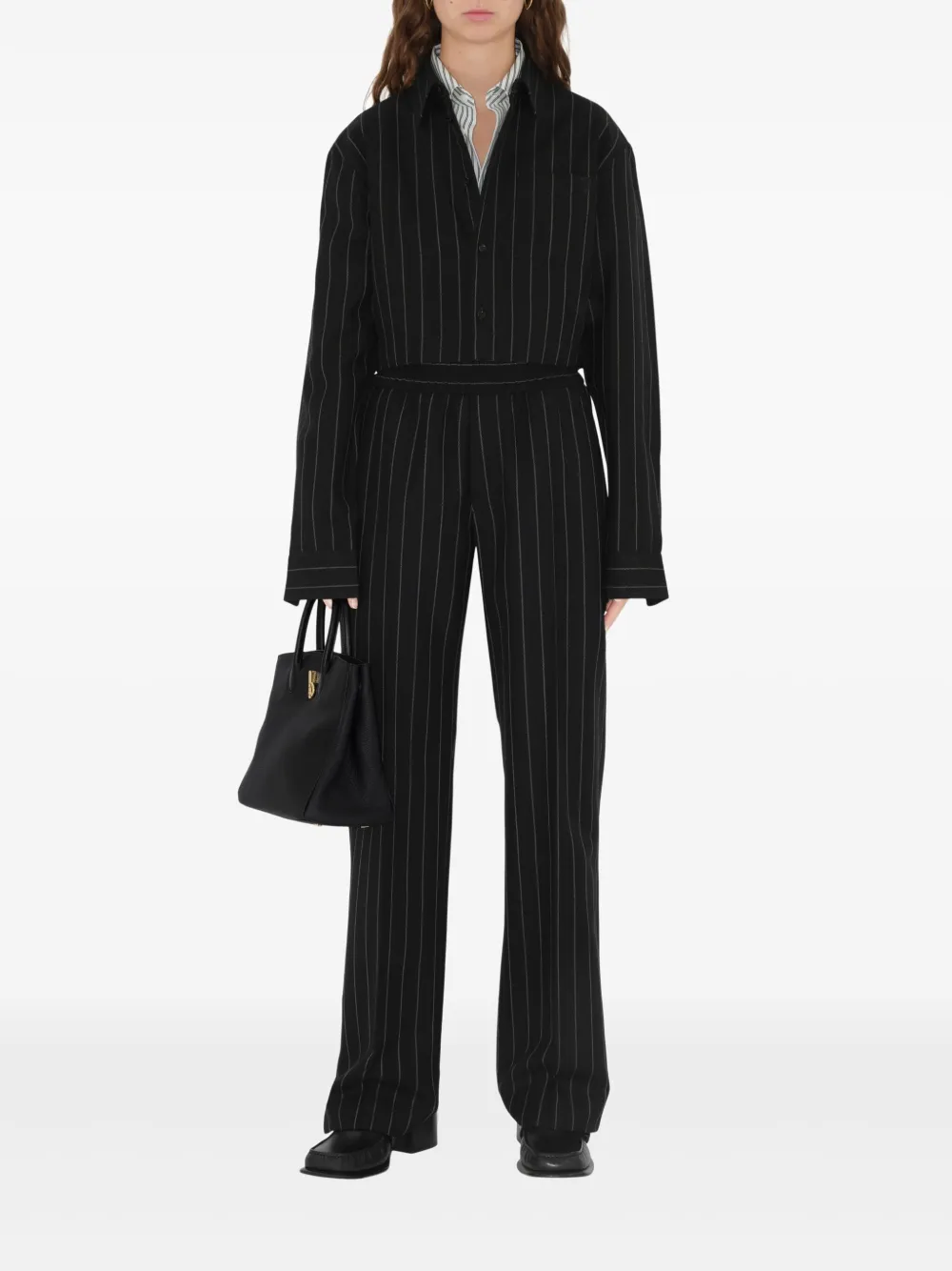 Burberry Broek met krijtstreep - Grijs