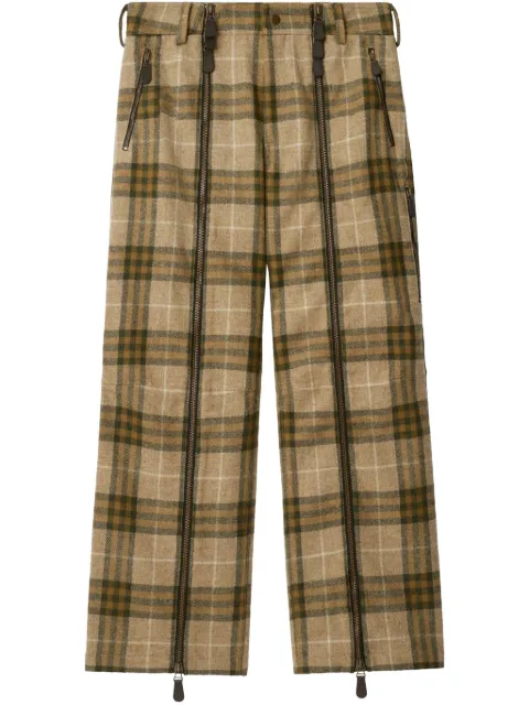 Burberry pantalon à détails de zips
