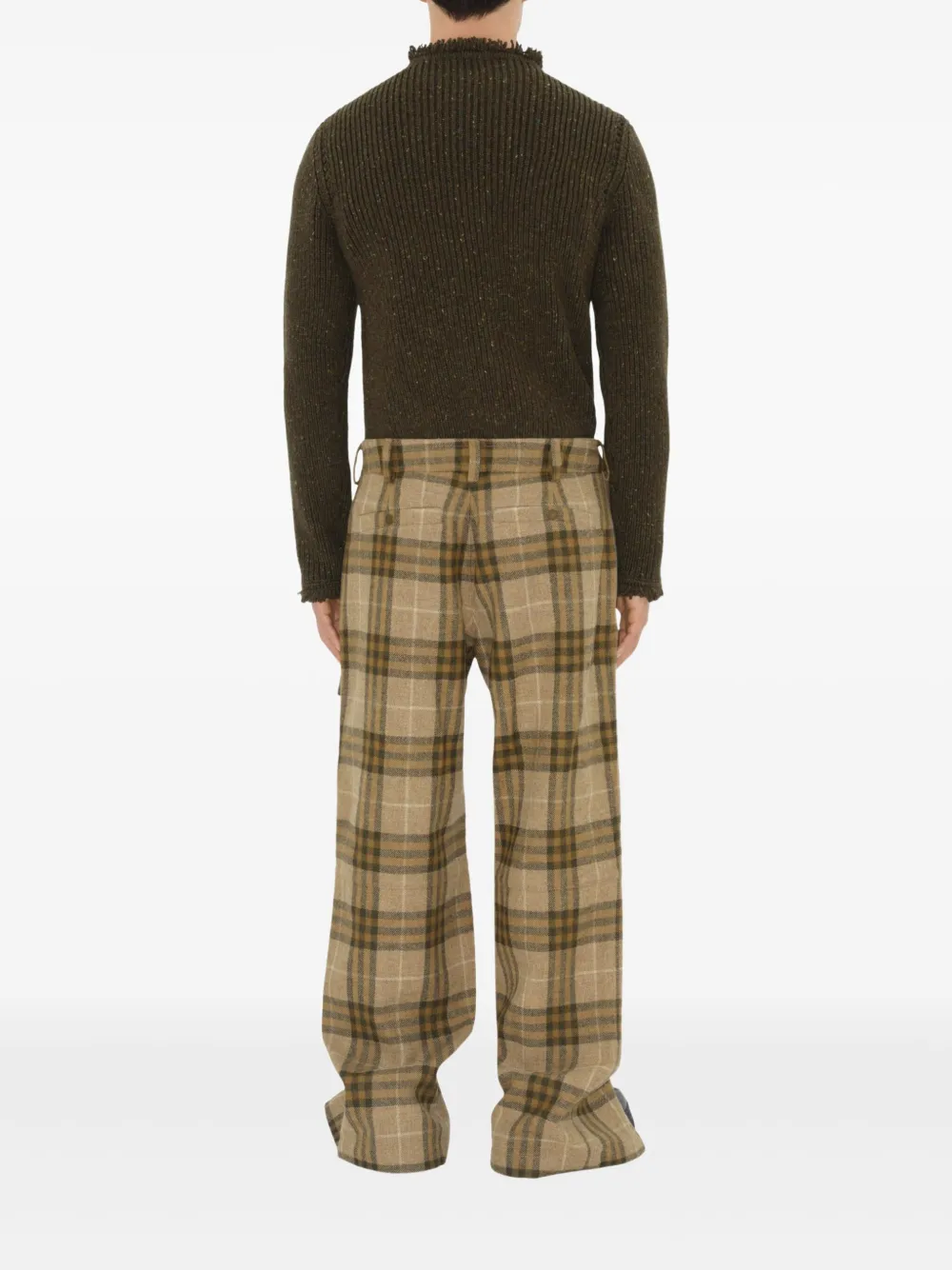 Burberry Broek met ritsdetail Beige