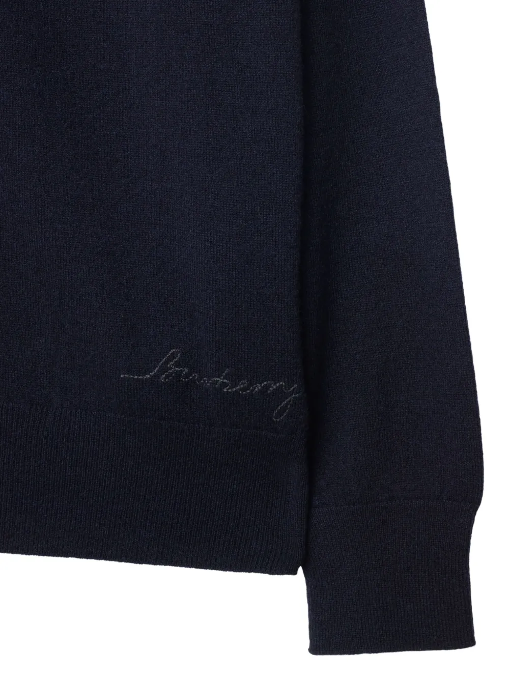 Burberry Gebreide hoodie Blauw