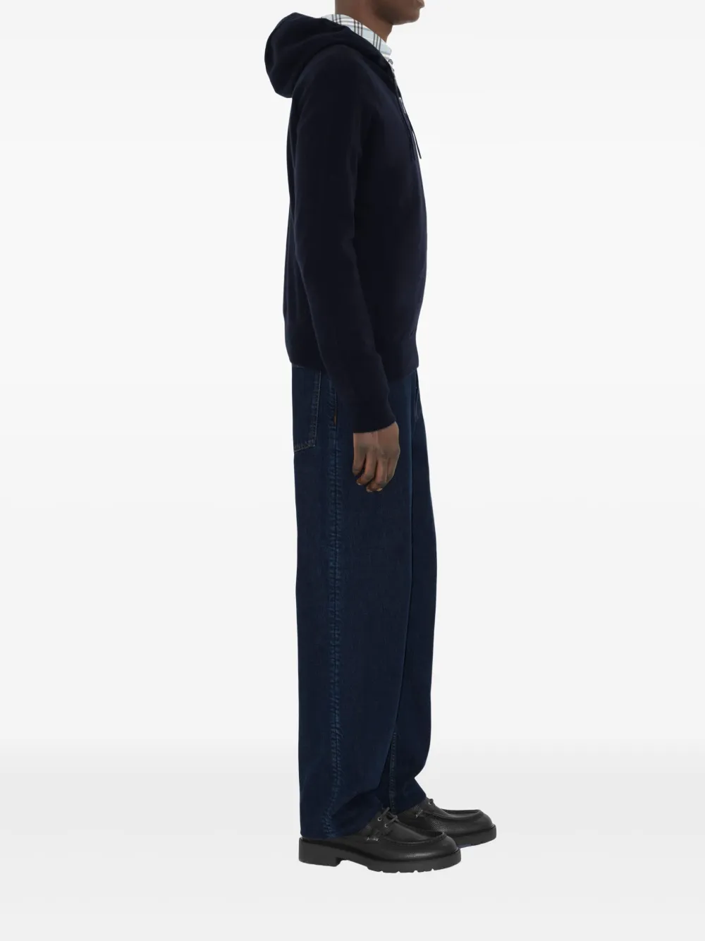 Burberry Gebreide hoodie Blauw
