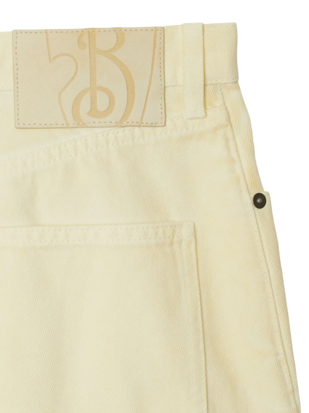 Shop Burberry Check Detailing Jeans In Neutrals