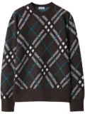 Burberry check sweater - Brown