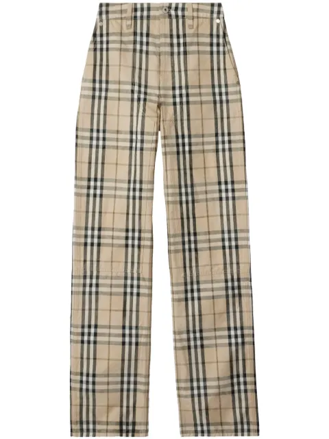 Burberry جينز بنقش كاروهات