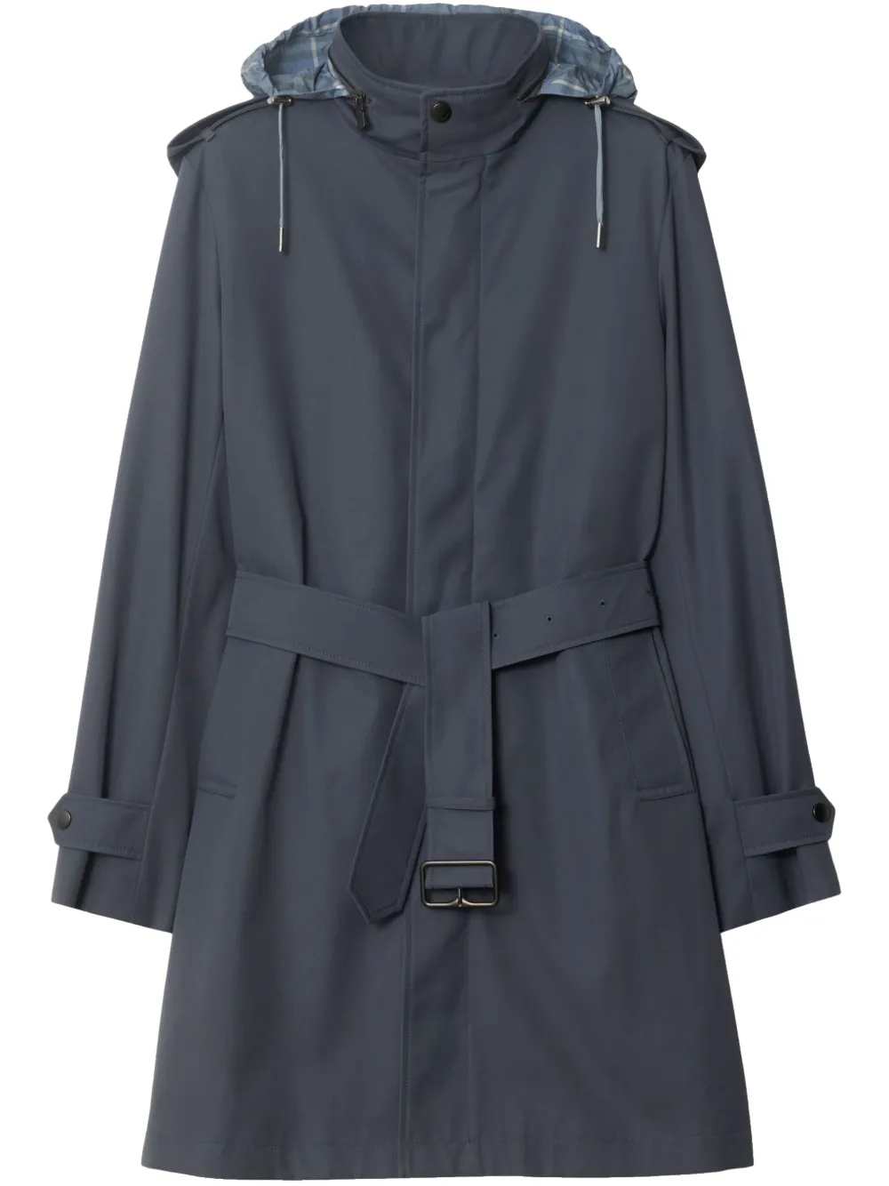 Burberry Trenchcoat met verborgen sluiting Grijs