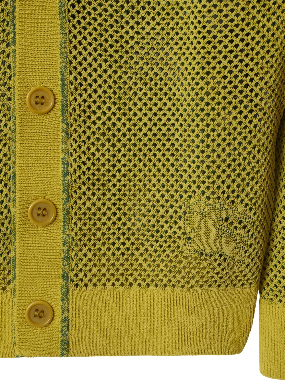 Burberry Kids Vest met mesh Groen