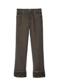 Burberry check detailing jeans - Brown