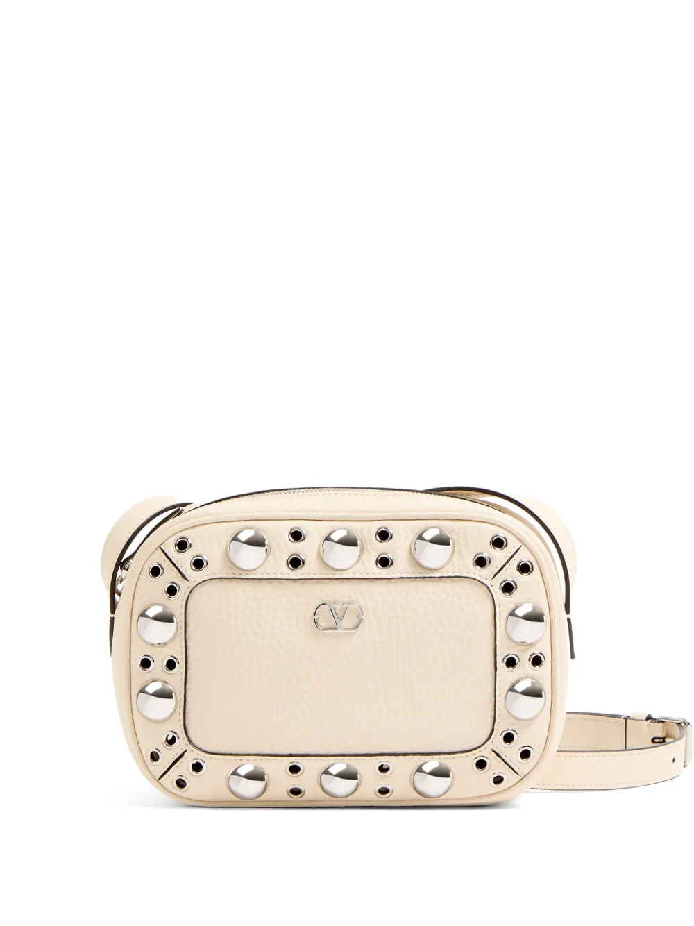 Valentino Nellcôte Shoulder Bag In Neutrals