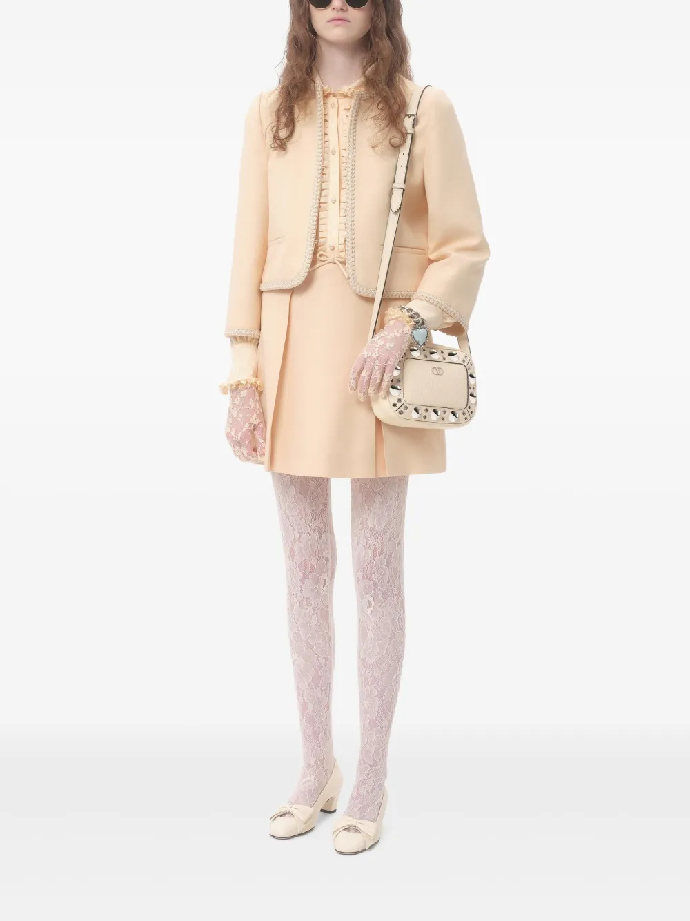 Valentino Garavani Nellcôte crossbodytas Beige