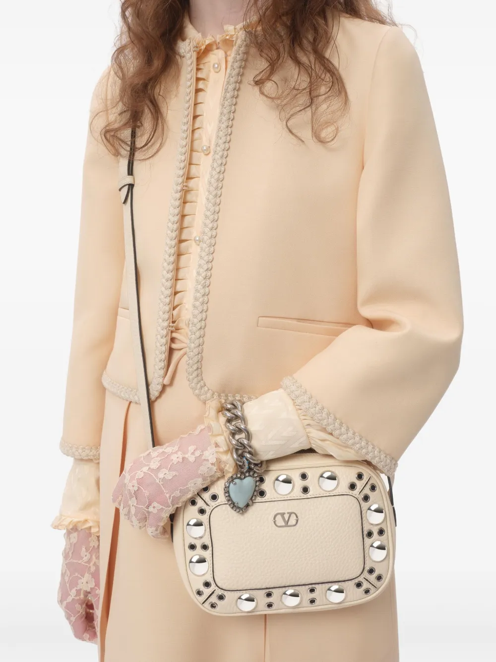 Valentino Garavani Nellcôte crossbodytas Beige