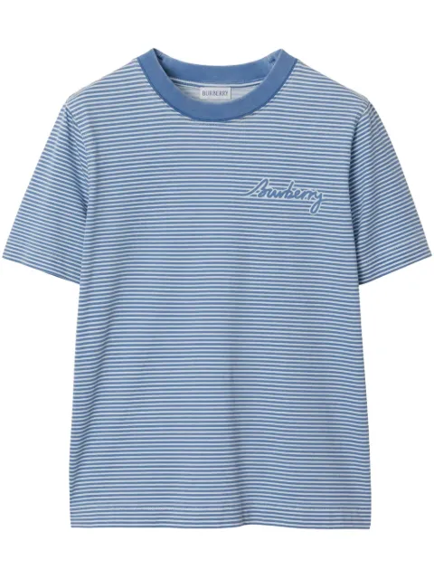 Burberry striped cotton T-shirt
