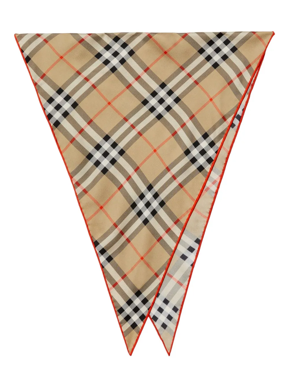 Burberry geruite sjaal Beige