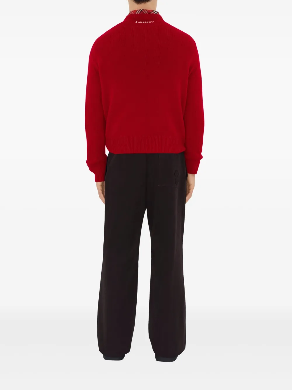 Burberry Chino met wijde pijpen Bruin