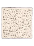 Valentino Garavani Chez silk pocket square - Neutrals