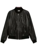 Bally leather bomber jacket - Black