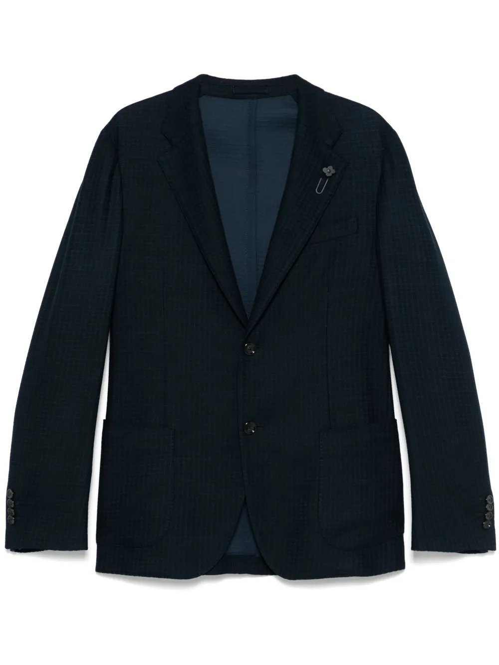 Lardini Blazer met enkele rij knopen Blauw