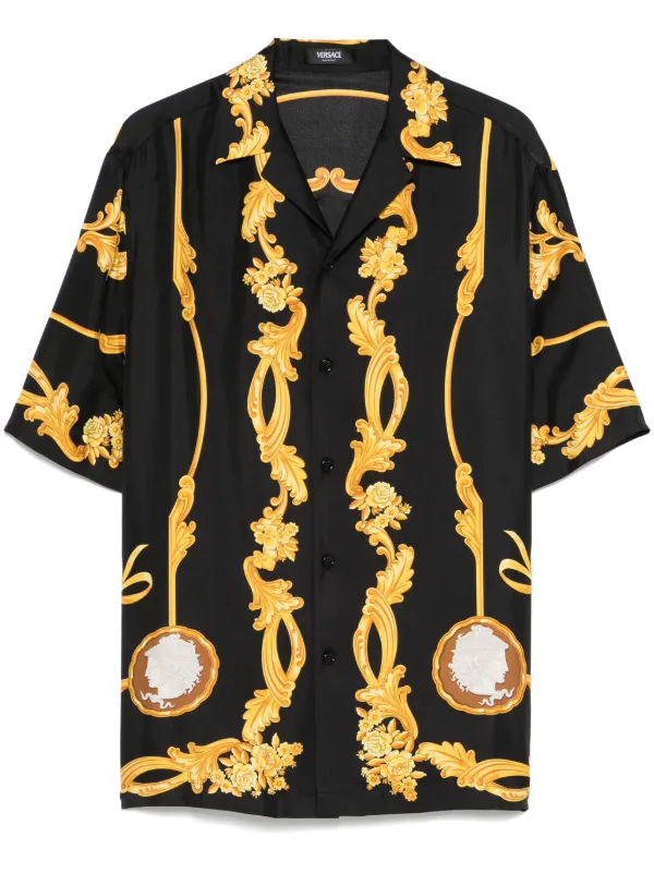 国内発送【VERSACE 】シルク パンツ カメオ シルク シャツ カメオ | VERSACE JP