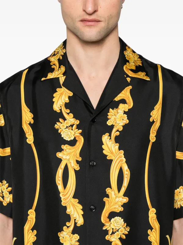 Versace カメオ シルクシャツ | ブラック | FARFETCH JP