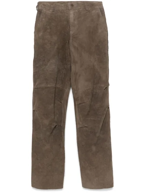 Salvatore Santoro suede trousers