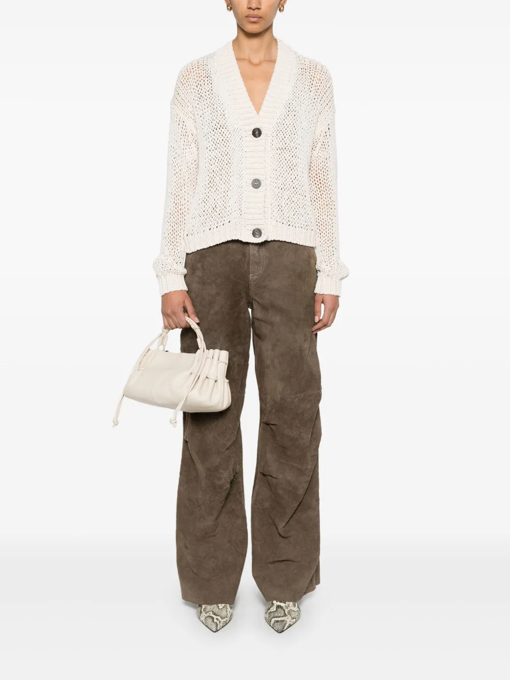 Salvatore Santoro Suède broek - Beige